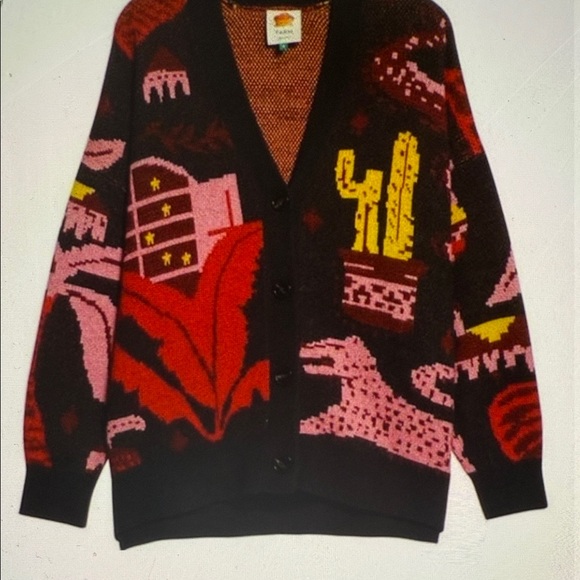 FARM Rio Sweaters - FARM RIO Women’s Black Magic Cardigan
